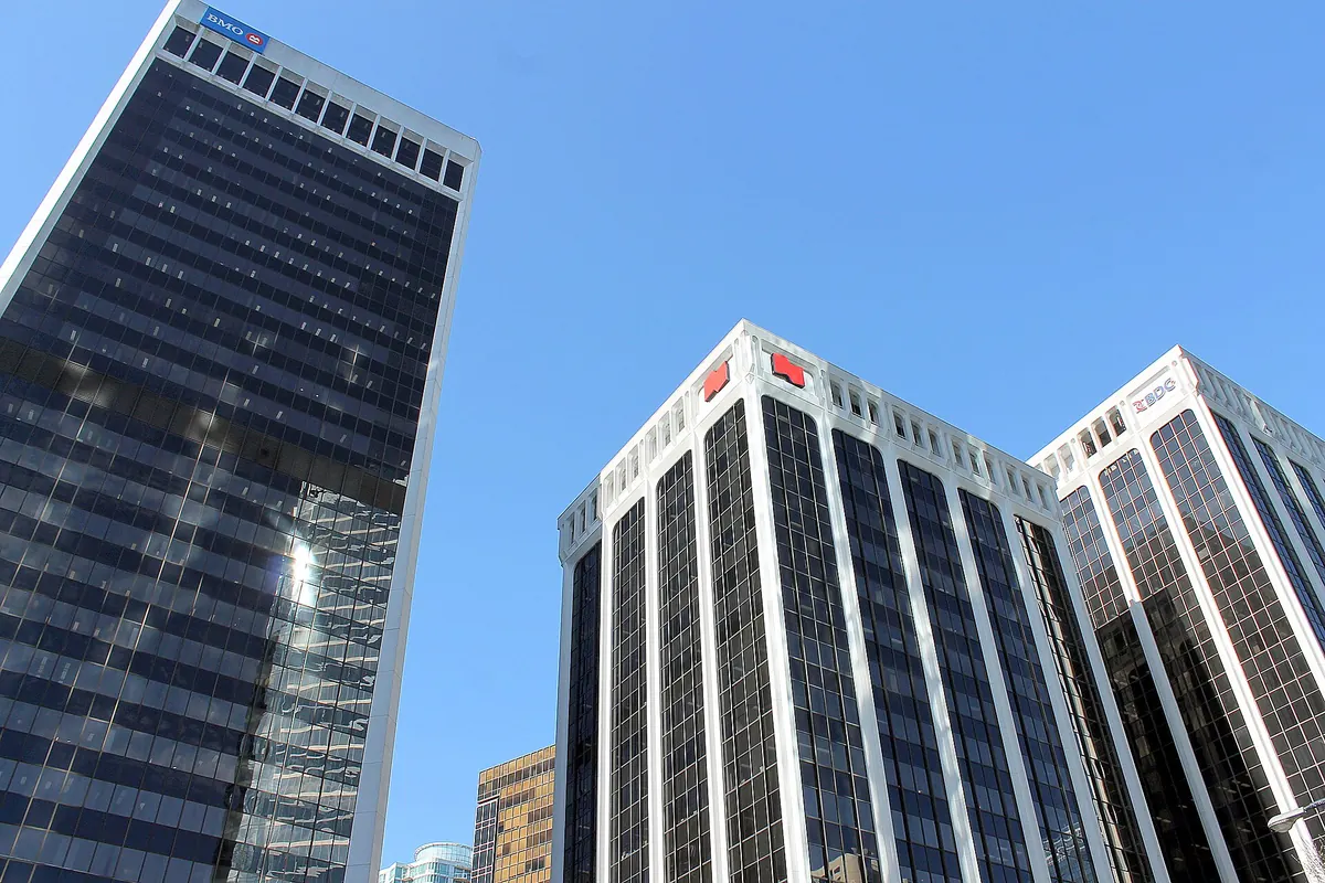 The Bentall Centre office towers in downtown Vancouver