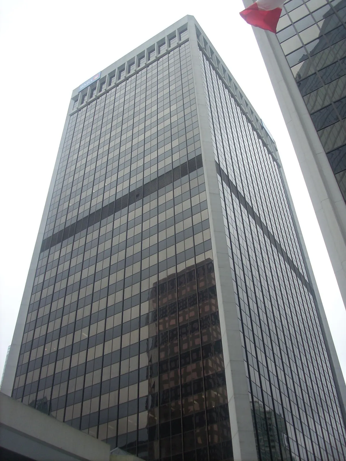 Glass office tower at the Bentall Centre in downtown Vancouver